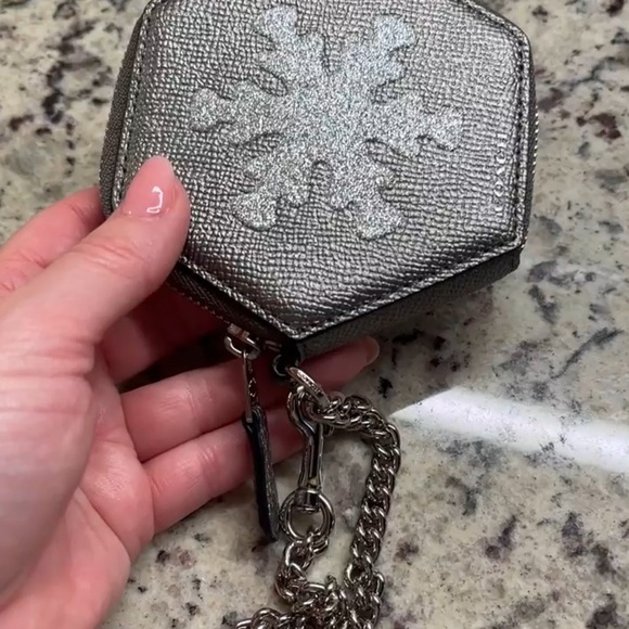 Coach Snowflake Coin Case Wristlet NWT - Picture 2 of 10